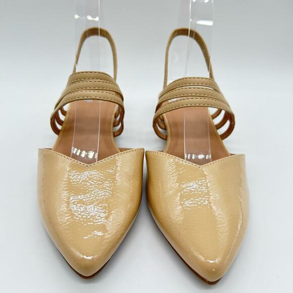 Journee Collection‎ Sandal Womens 7 Tan Brinnery Ballet Flat Sandals - Picture 1 of 9